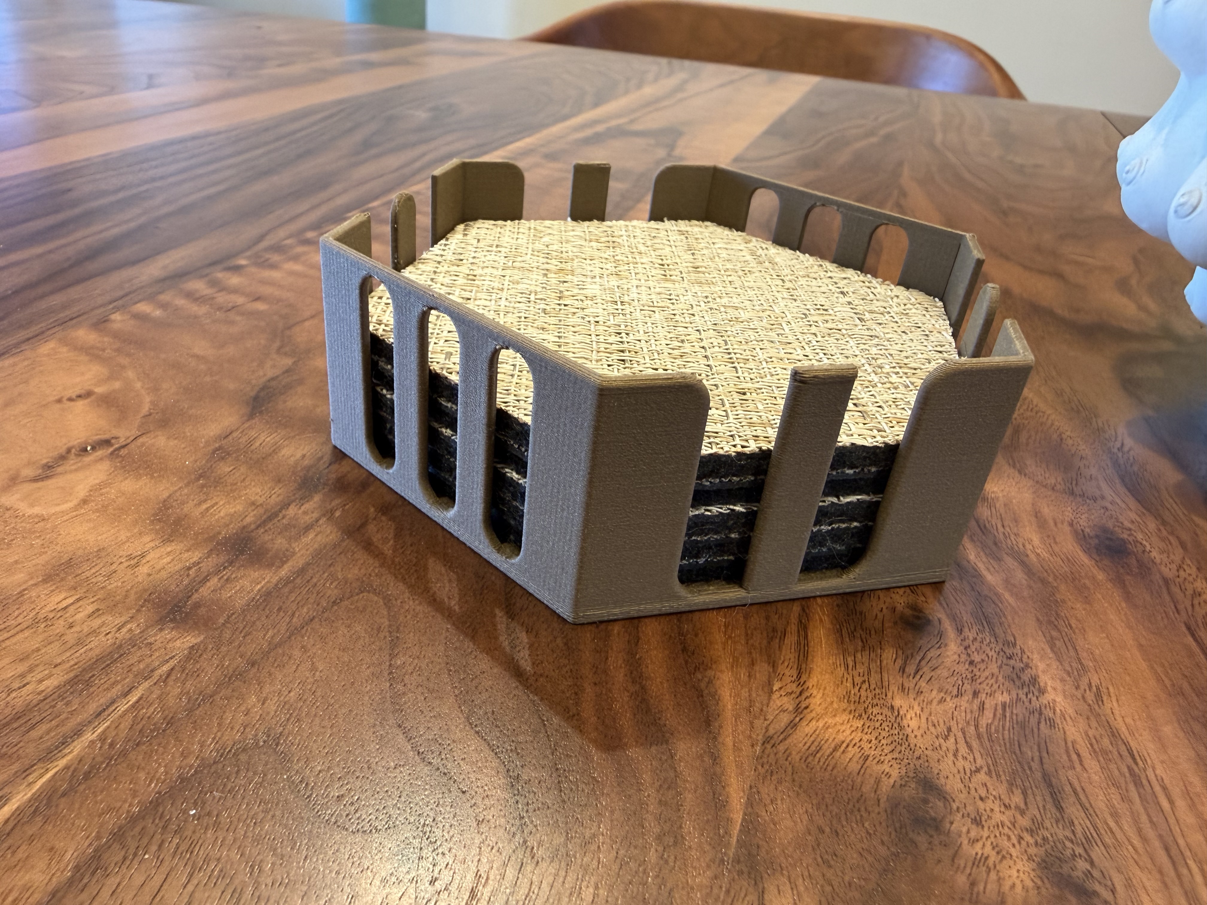 Hexagonal Chilewich coaster holder