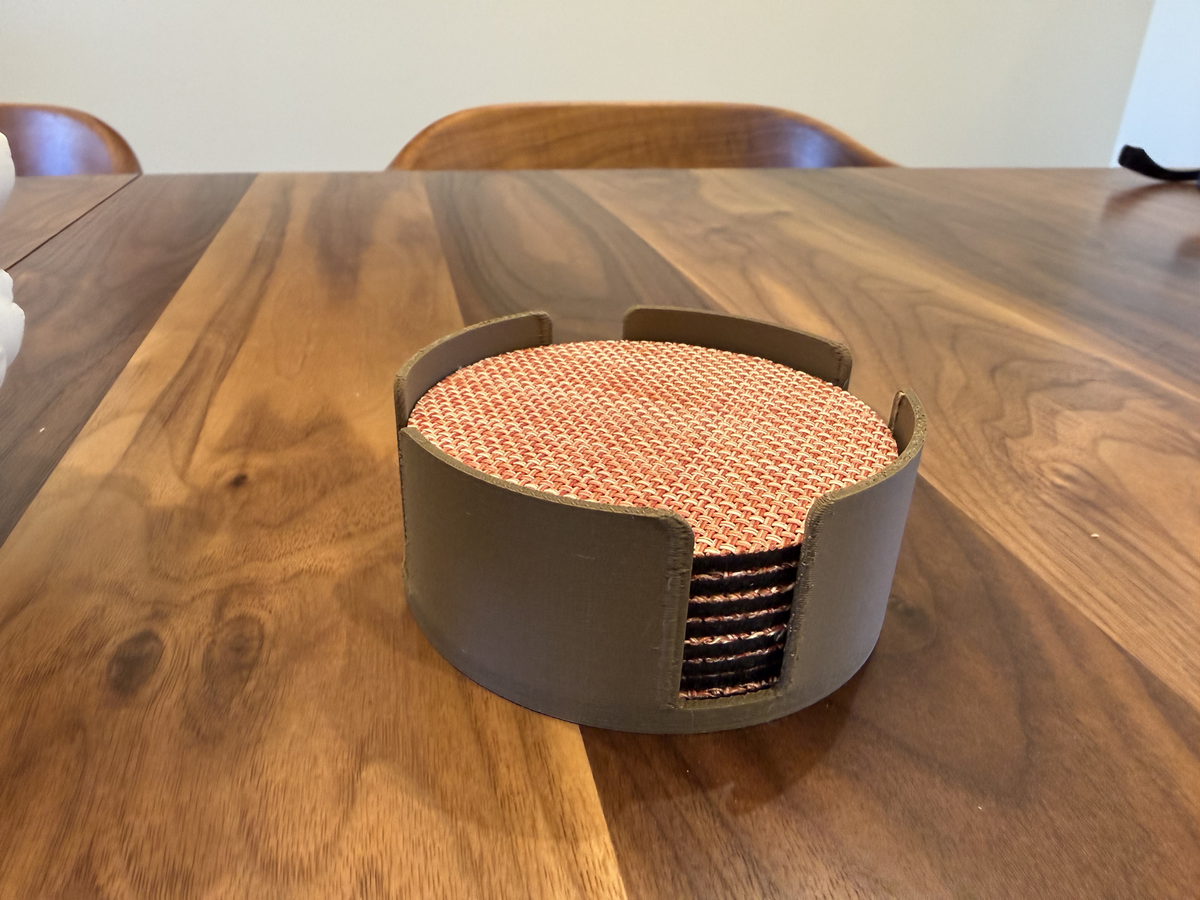 Chilewich coaster holder in tan