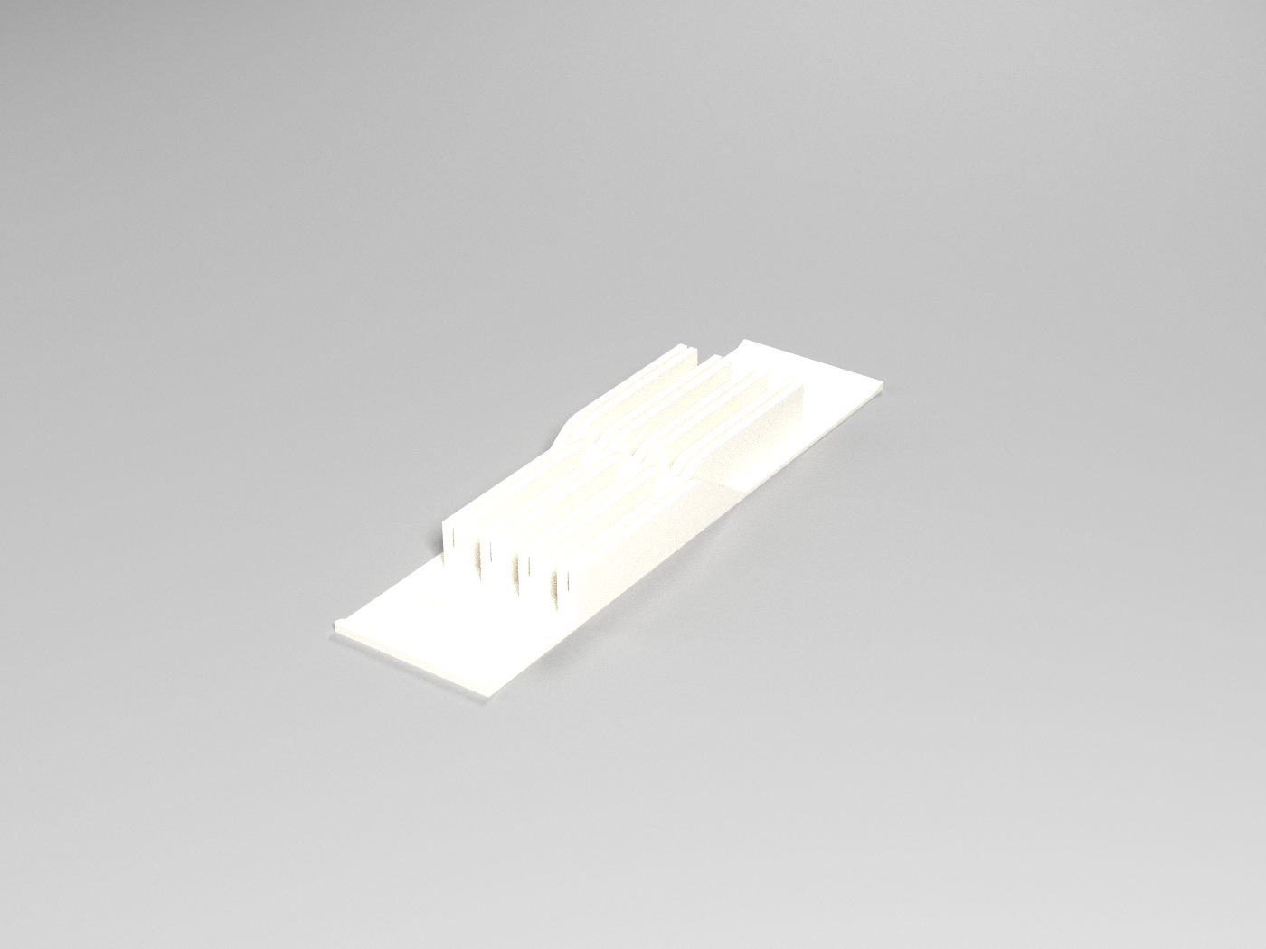 Steak knife holder, rendered