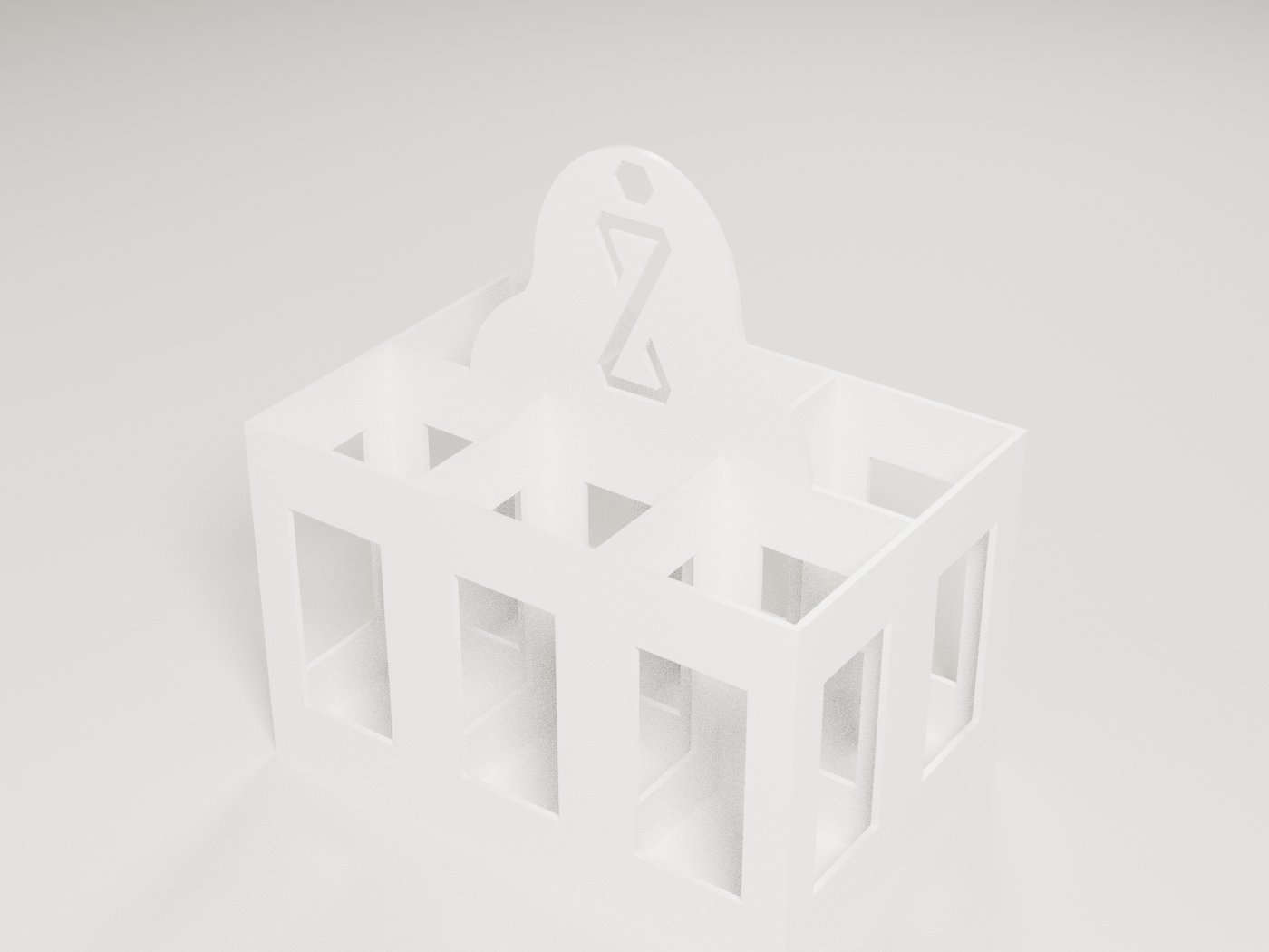 ZBiotic six-pack gift carrier, rendered